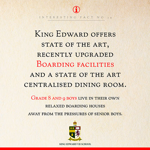 King Edward VII School - Boarding Facilities